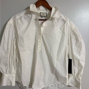 Tuckenuck off white button down blouse